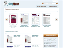 Tablet Screenshot of marketplace.docmonk.com